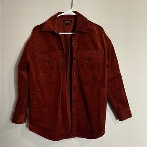 Madewell Corduroy Twill Oversized Shirt-Jacket